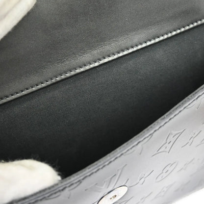 Louis Vuitton Mat Allston Monogram Vernis, Black, Leather, Shoulder Bag