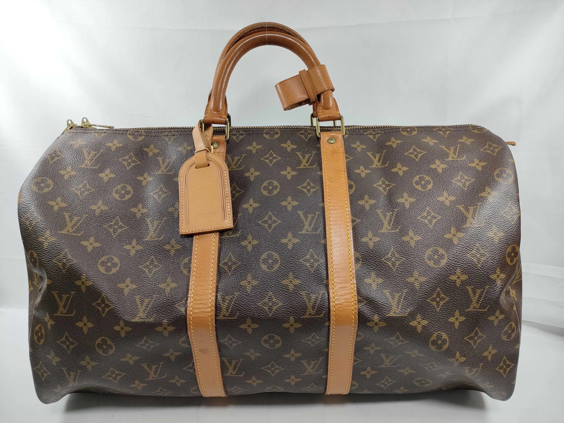 Louis Vuitton Keepall Monogram Canvas, Brown, Canvas, Travel Bag