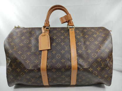 Louis Vuitton Keepall Monogram Canvas, Brown, Canvas, Travel Bag