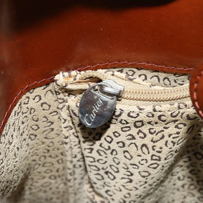 cartier Panthère Shoulder Patent leather, Brown, Patent Leather, Shoulder Bag