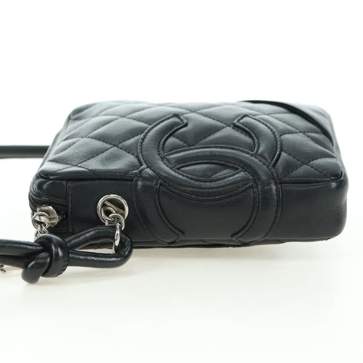 Chanel Cambon Crossbody Bag Quilted leather, Black, Leather, Shoulder Bag