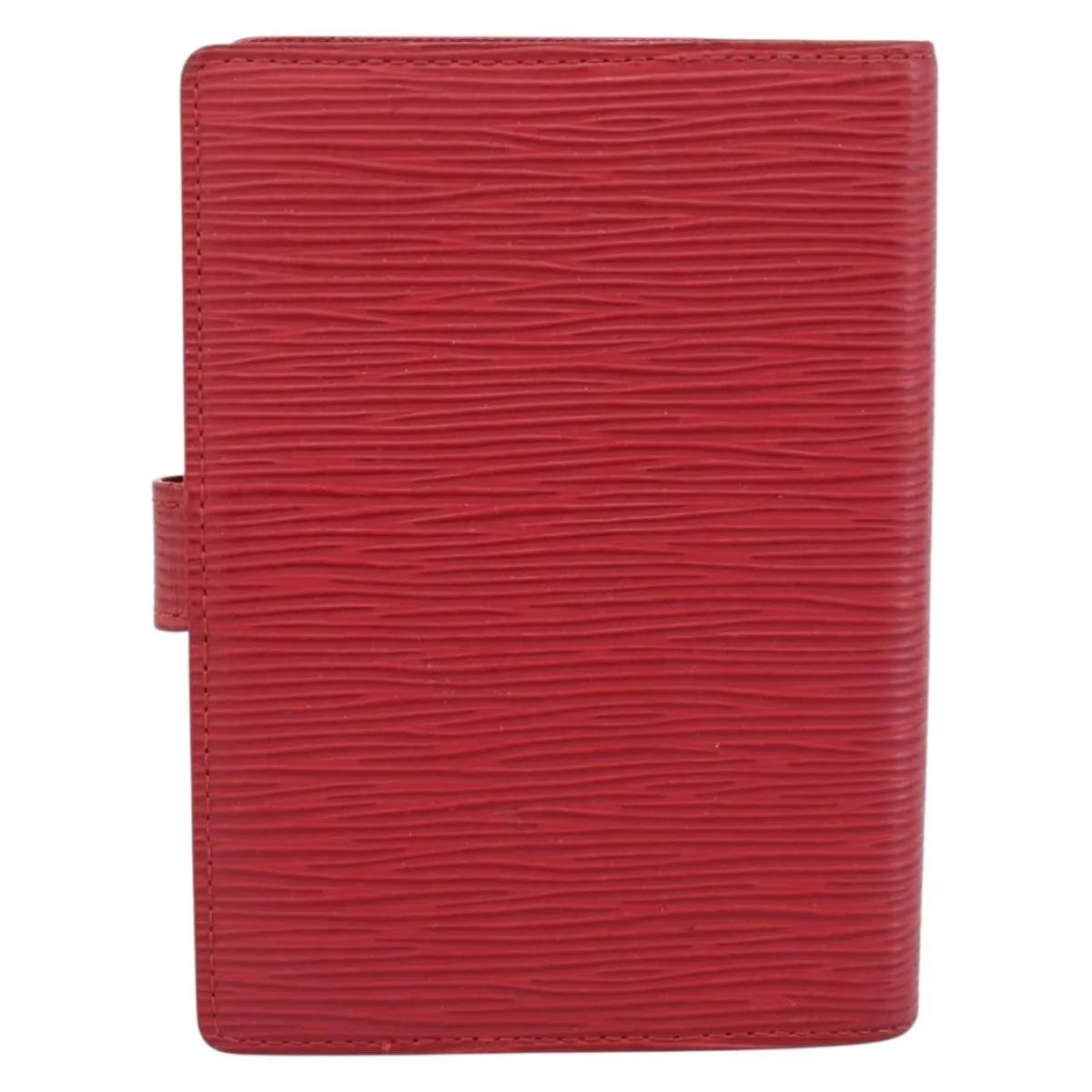 Louis Vuitton Agenda Cover Damier, Red, Leather, Clutch