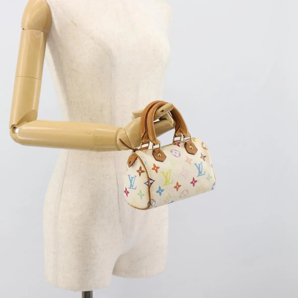 Louis Vuitton Speedy Mini HL Monogram Multicolor, White, Canvas, Handbag