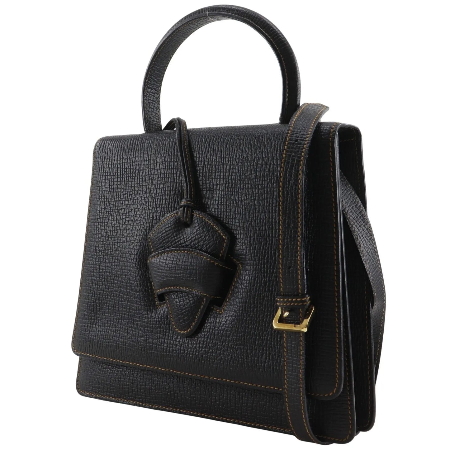 Loewe Barcelona Leather, Black, Leather, Handbag