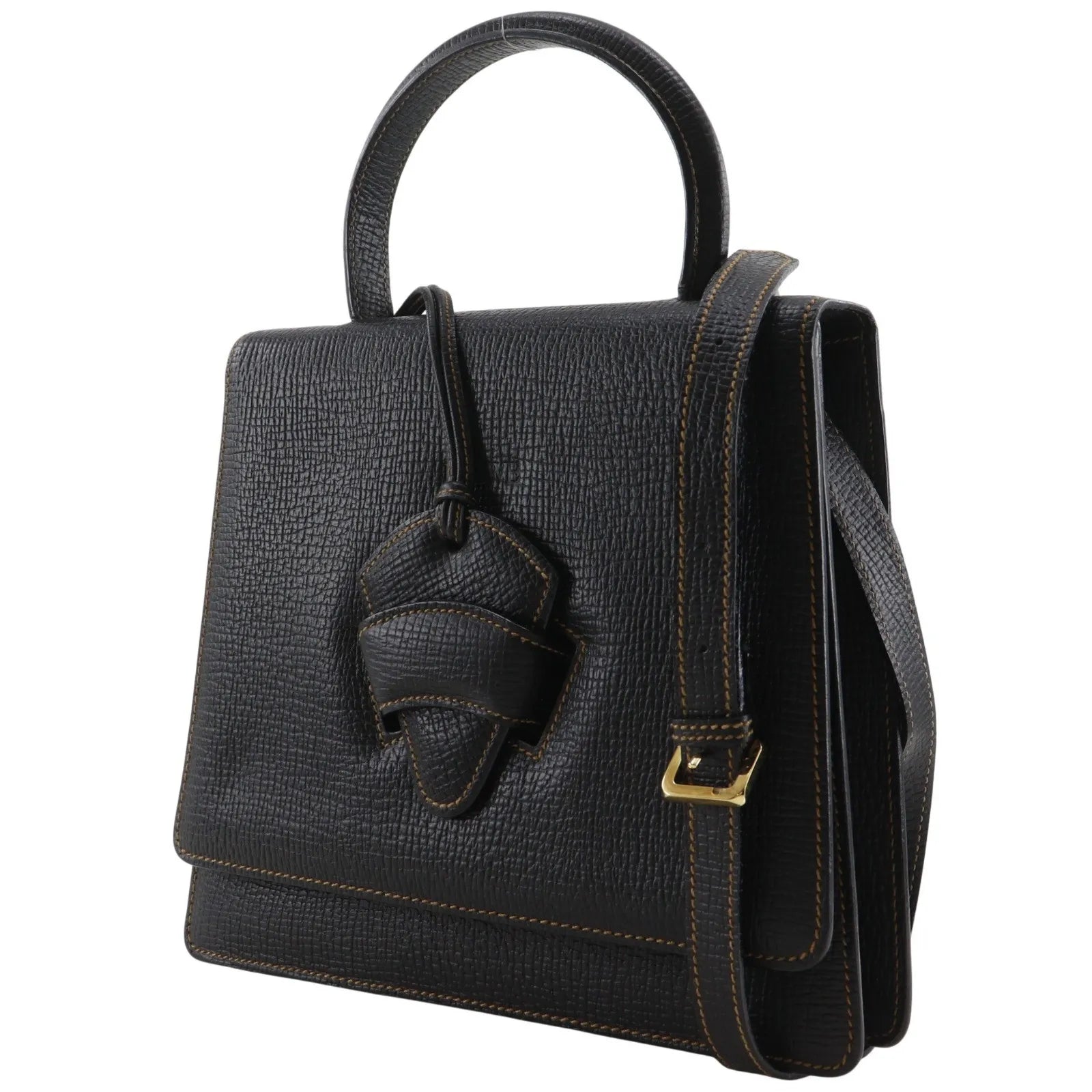Loewe Barcelona Leather, Black, Leather, Handbag