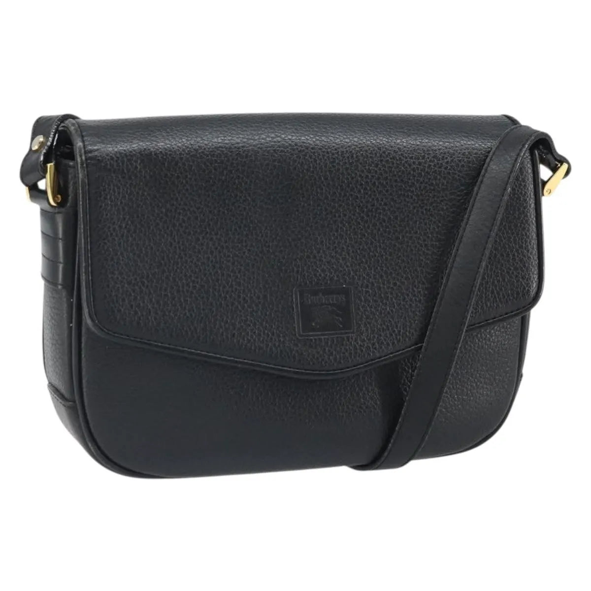 Burberry Vintage Leather, Black, Leather, Shoulder Bag