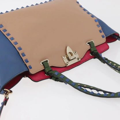 Valentino Garavani Rockstud Tote Soft Leather, Multicolour, Leather, Tote Bag