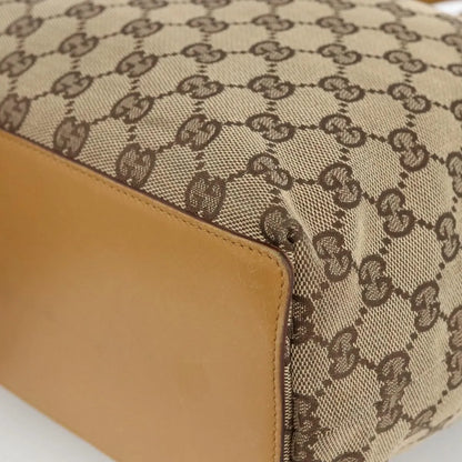 Gucci Vintage Bucket Shopping Tote GG Canvas, Beige, Canvas, Tote Bag