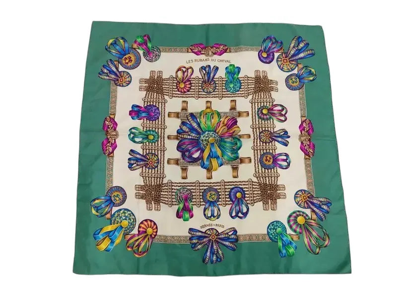 Hermes Carré 90 Silk multicolor, Multicolour, Silk, Scarf