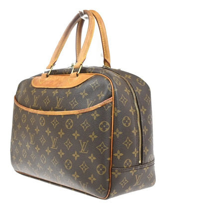 Louis Vuitton Deauville Monogram Canvas, Brown, Canvas, Handbag