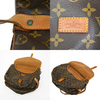 Louis Vuitton Saumur Monogram Canvas, Brown, Leather, Shoulder Bag