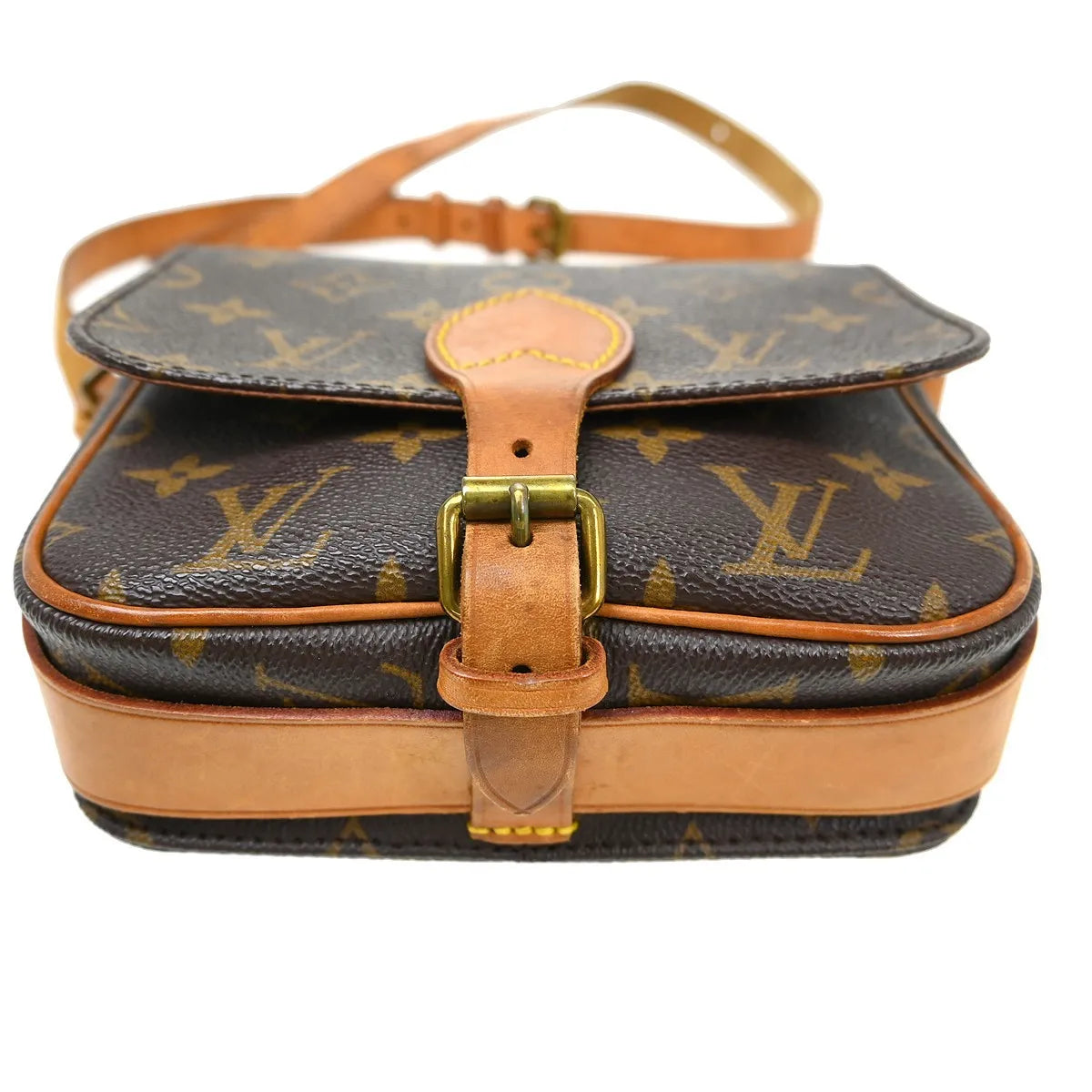 Louis Vuitton Cartouchiere Monogram Canvas, Brown, Canvas, Shoulder Bag