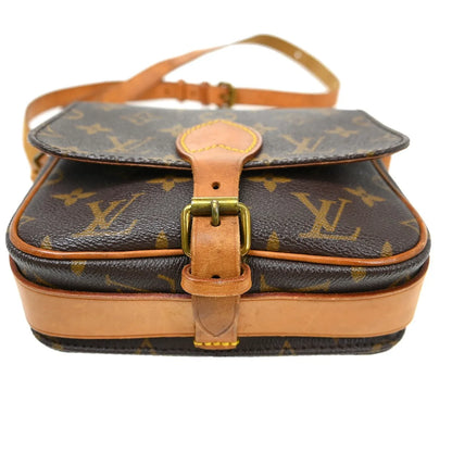 Louis Vuitton Cartouchiere Monogram Canvas, Brown, Canvas, Shoulder Bag