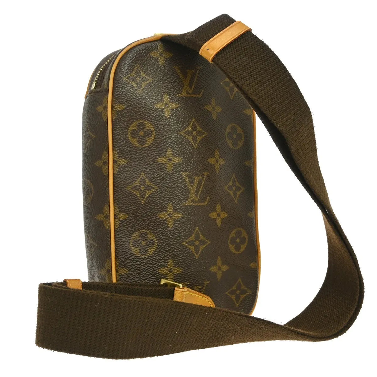 Louis Vuitton Pochette Gange Monogram Canvas, Brown, Canvas, Clutch