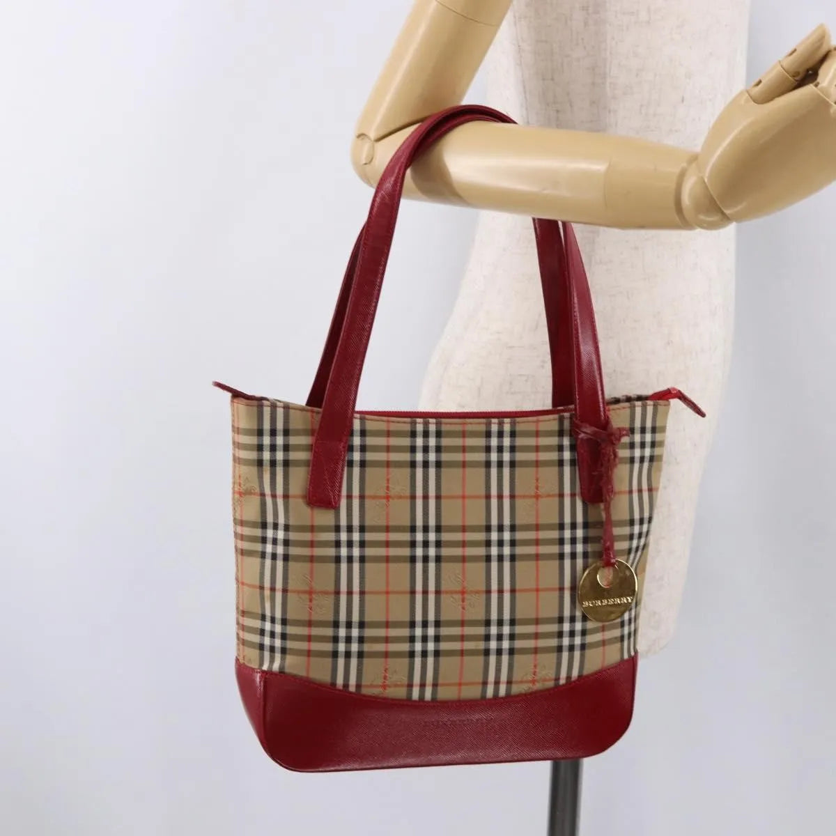 Burberry Nova Check Nova Check Canvas and leather, Beige, Canvas, Handbag