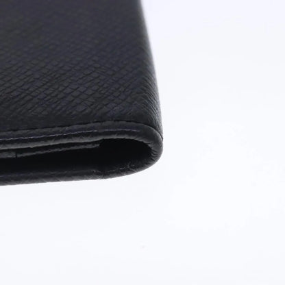 Louis Vuitton Porte Cartes Taiga Leather, Gray, Leather, Wallet
