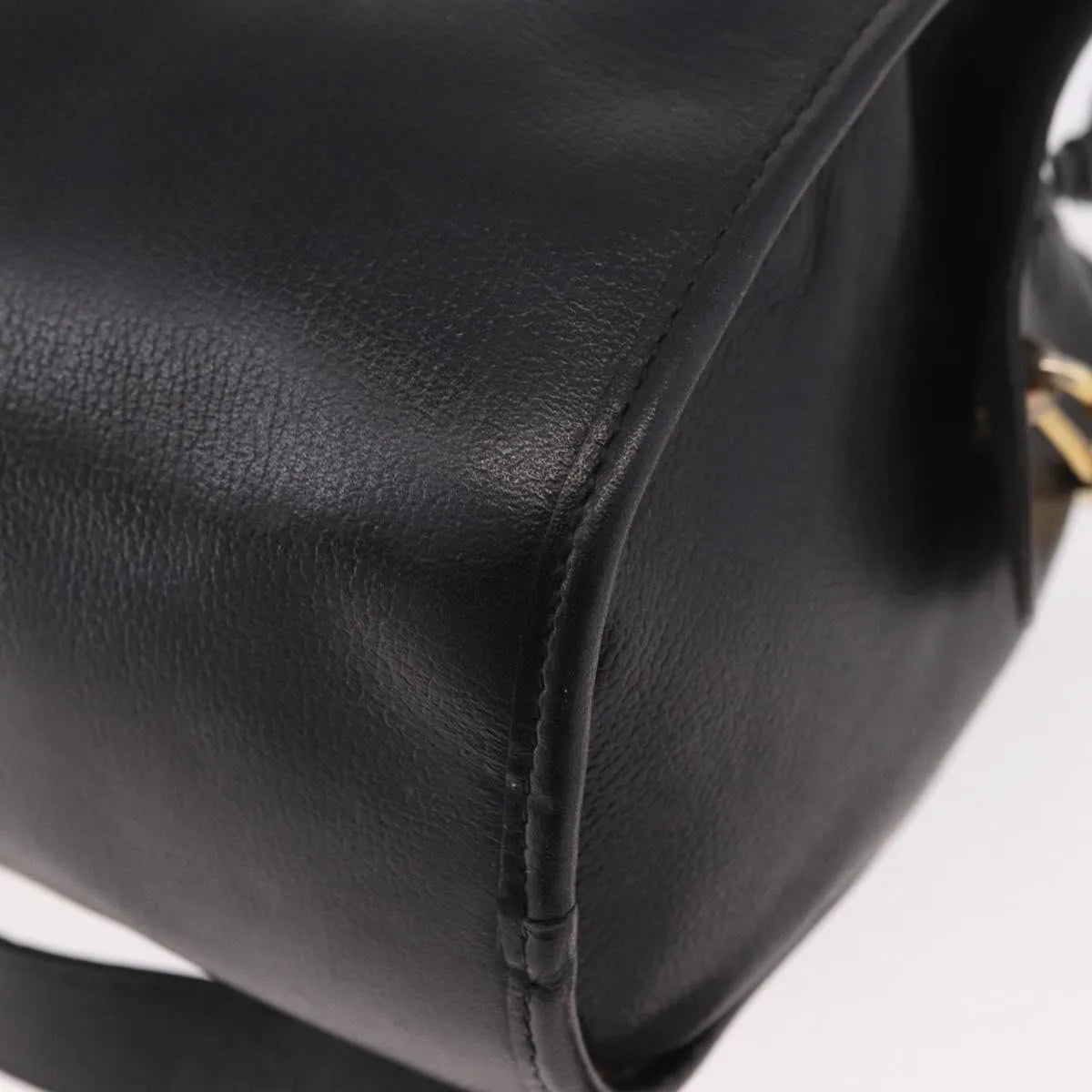 Christian Dior Vintage Leather, Black, Leather, Shoulder Bag
