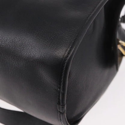 Christian Dior Vintage Leather, Black, Leather, Shoulder Bag