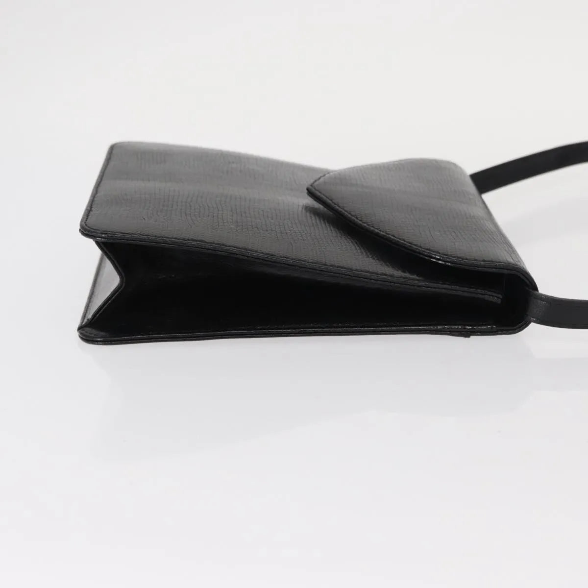 Saint Laurent Vintage Leather, Black, Leather, Shoulder Bag
