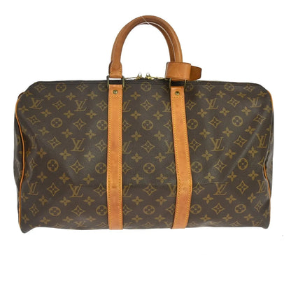 Louis Vuitton Keepall Monogram Canvas, Brown, Canvas, Travel Bag