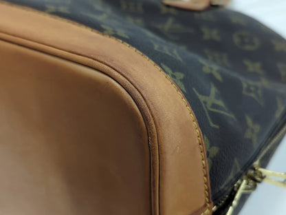 Louis Vuitton Vintage Alma Monogram Canvas, Brown, Canvas, Handbag