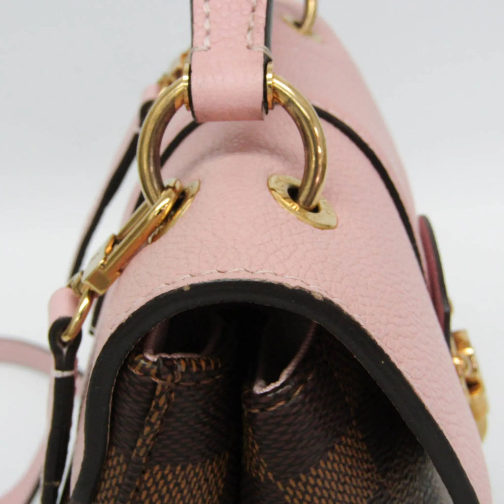 Louis Vuitton Clapton Damier and Leather, Brown, Canvas, Backpack