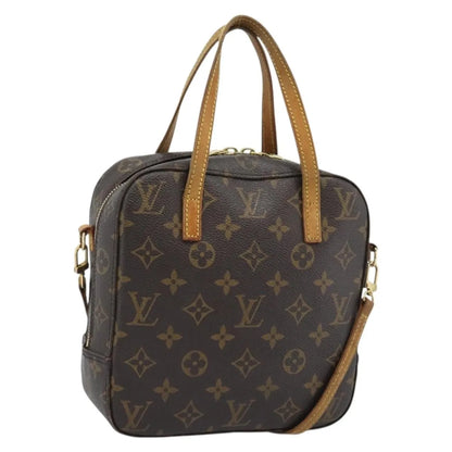 Louis Vuitton Spontini Monogram Canvas, Brown, Canvas, Handbag