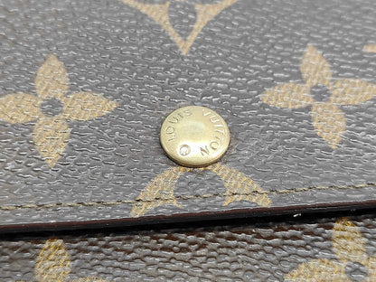 Louis Vuitton Porte Tresor International Monogram Canvas, Brown, Canvas, Wallet