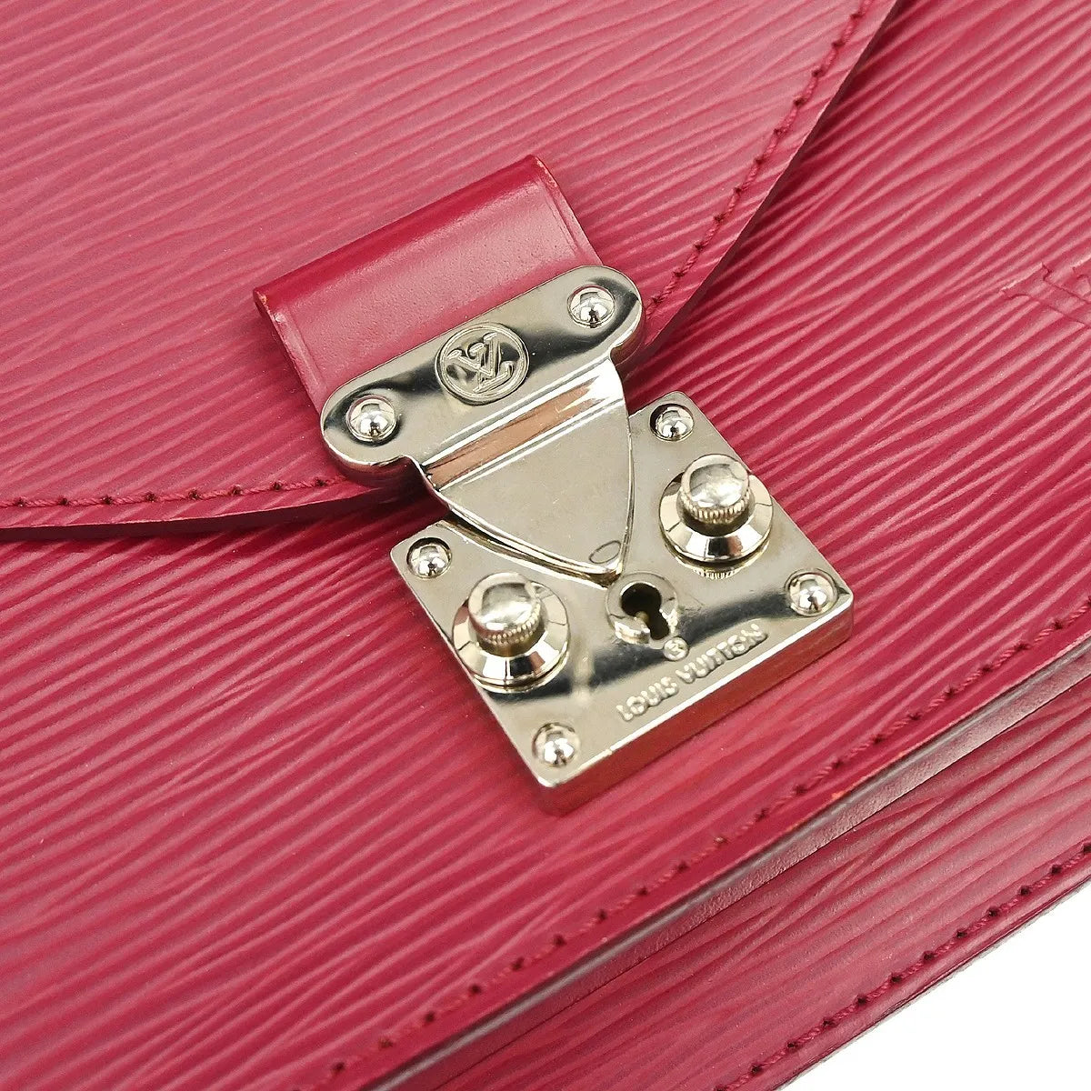 Louis Vuitton Monceau Epi, Pink, Leather, Handbag