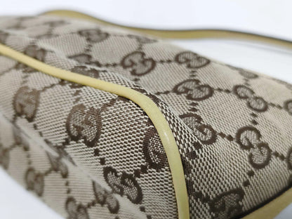 Gucci Vintage Boat Pochette GG Canvas, Beige, Canvas, Clutch