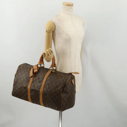 Louis Vuitton Keepall Monogram Canvas, Brown, Canvas, Travel Bag