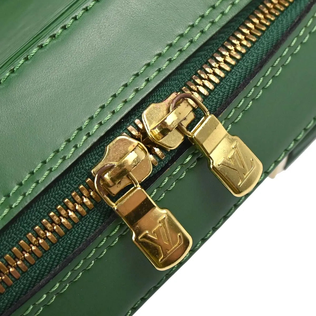 Louis Vuitton Sablons Epi Leather, Green, Leather, Handbag