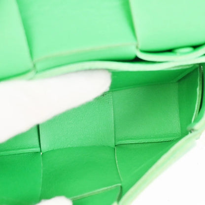 Bottega Veneta Cassette Maxi Intrecciato Leather, Green, Leather, Shoulder Bag