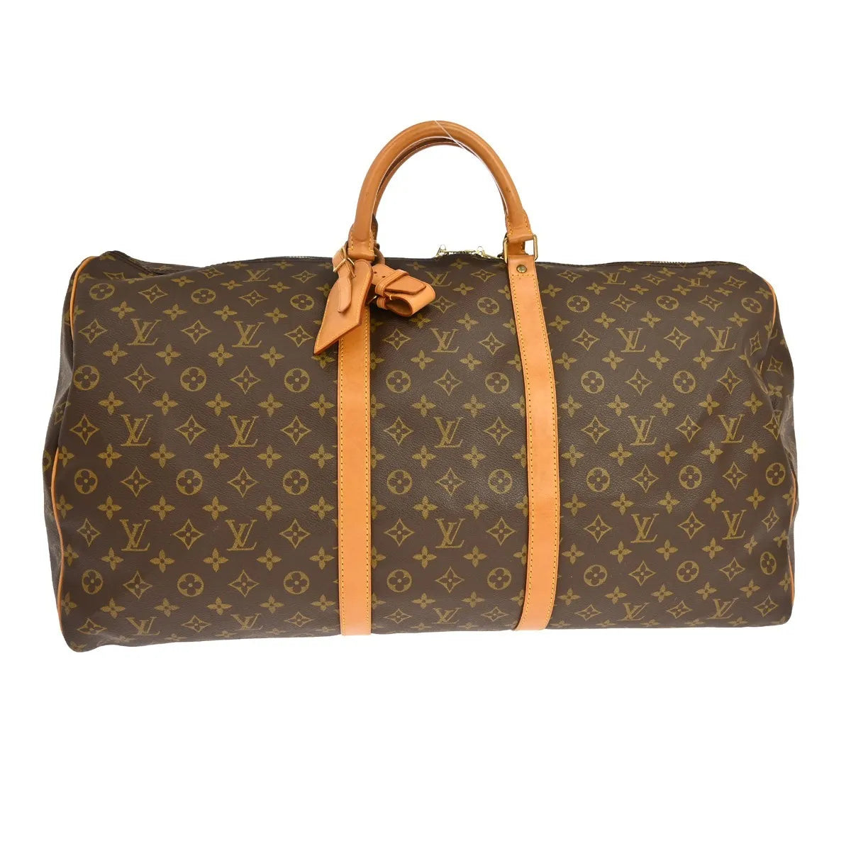 Louis Vuitton Keepall Monogram, Brown, Canvas, Travel Bag