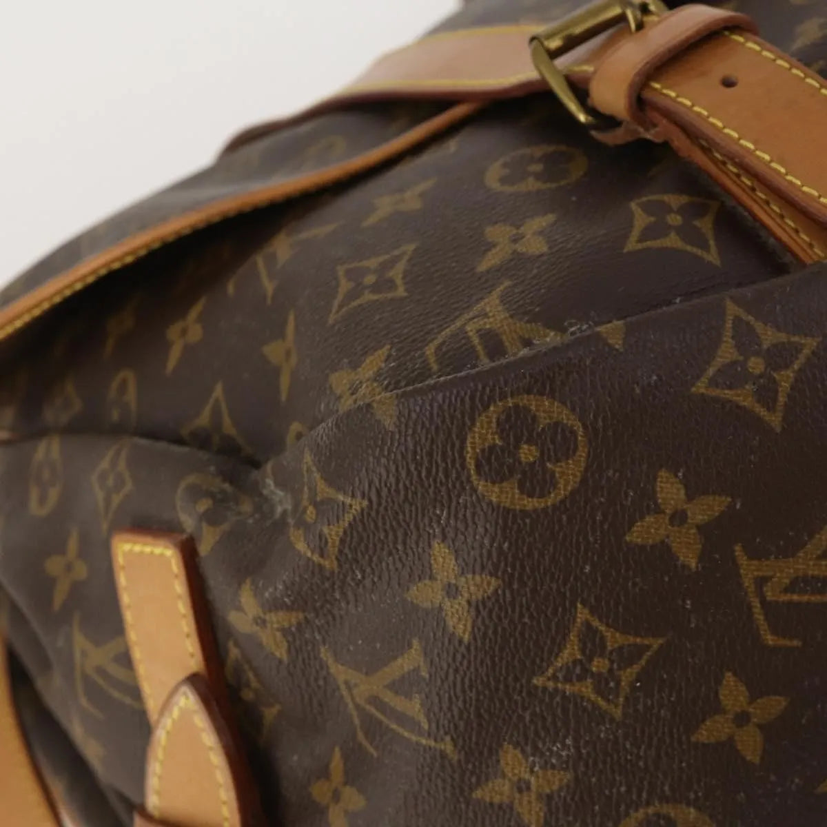 Louis Vuitton Saumur Monogram Canvas, Brown, Canvas, Shoulder Bag