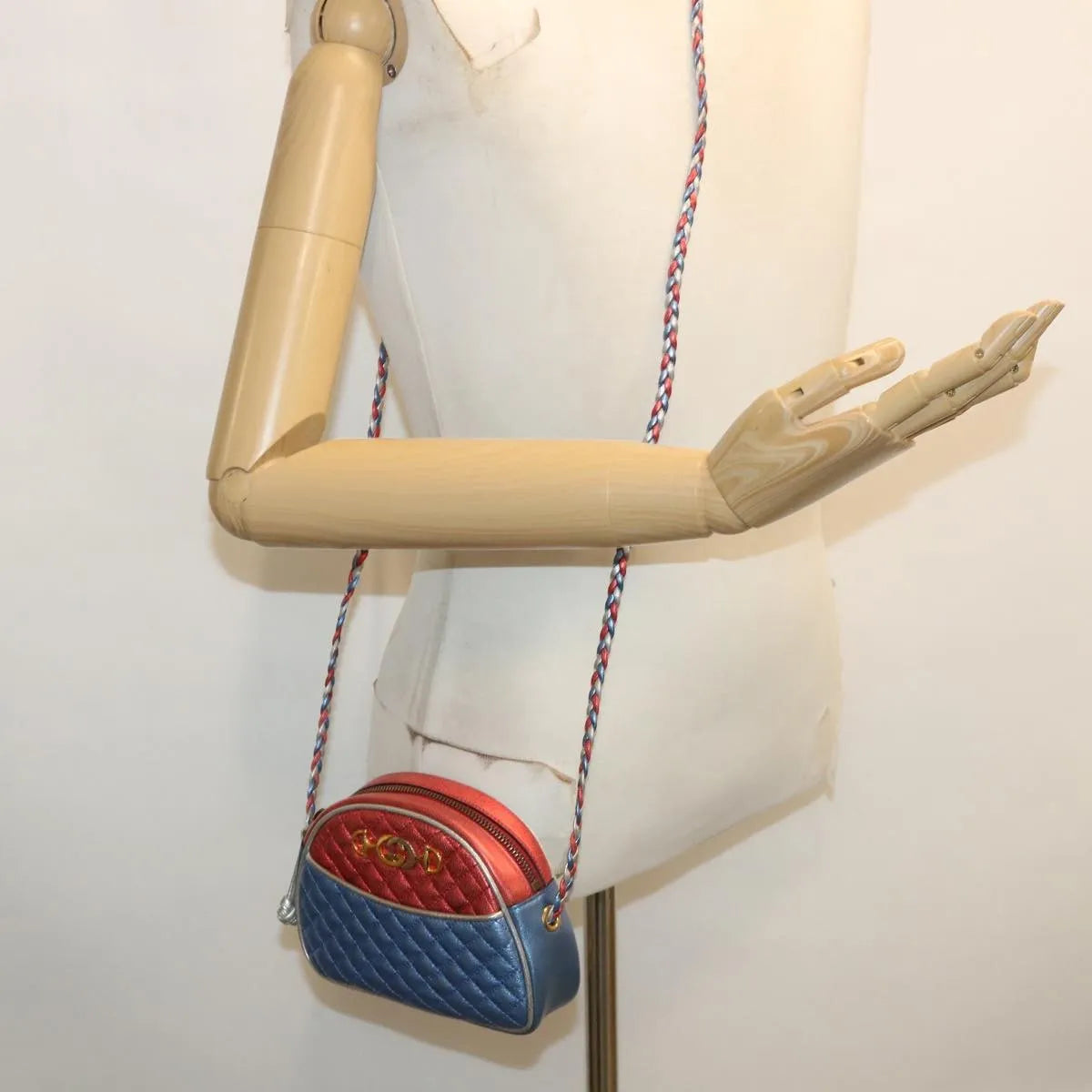 Gucci Trapuntata Camera Lambskin, Multicolour, Leather, Shoulder Bag