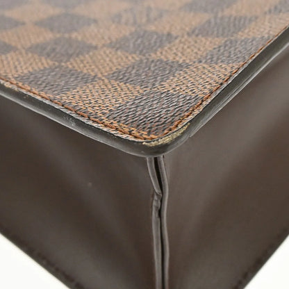 Louis Vuitton Venice Sac Plat Damier, Brown, Canvas, Tote Bag
