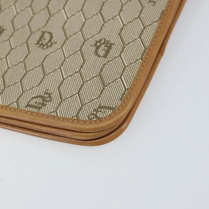 Christian Dior Vintage honeycomb clutch Canvas, Beige, Canvas, Clutch