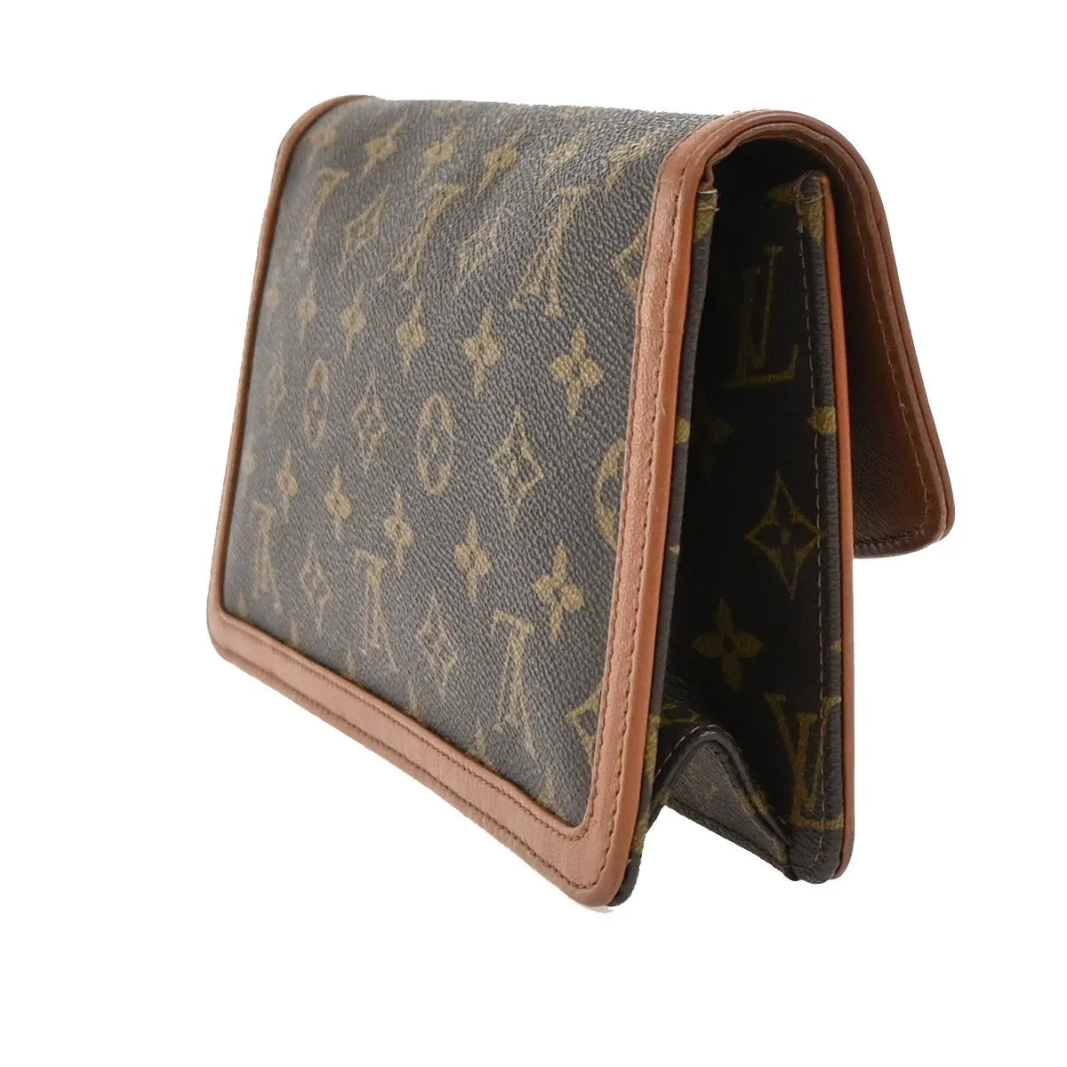 Louis Vuitton Dame Pochette Monogram Canvas, Brown, Canvas, Clutch