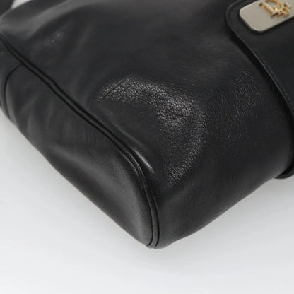 Christian Dior Vintage Leather, Black, Leather, Shoulder Bag