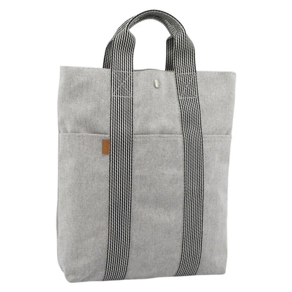 Hermes Fourre-tout Herline Fourre-tout Herline, Gray, Canvas, Tote Bag