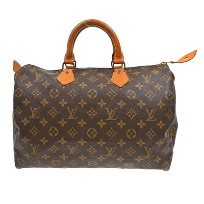 Louis Vuitton Speedy Monogram Canvas, Brown, Canvas, Handbag