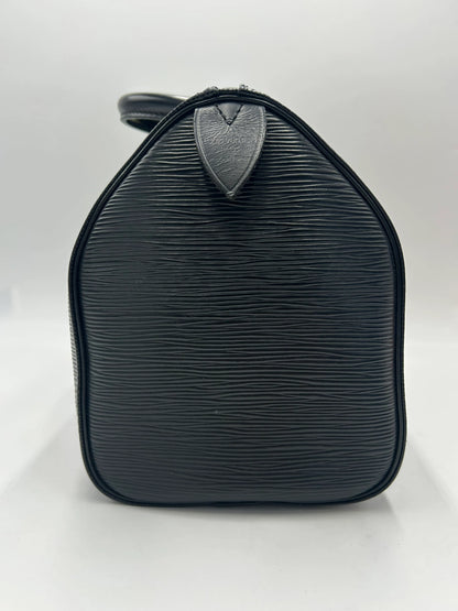 Louis Vuitton Speedy Epi Leather, Black, Leather, Handbag