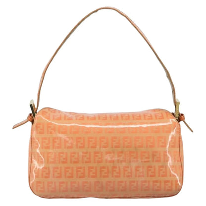 Fendi Zucchino Canvas Mamma Baguette canvas, Orange, Canvas, Shoulder Bag