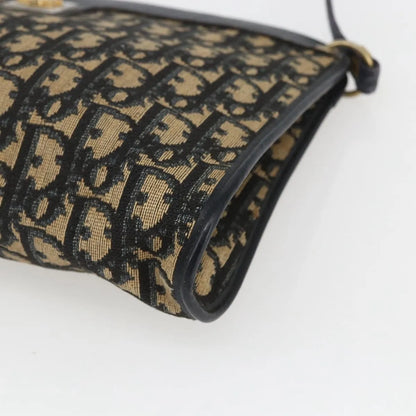 Christian Dior Vintage Trotter Canvas, Navy, Canvas, Shoulder Bag