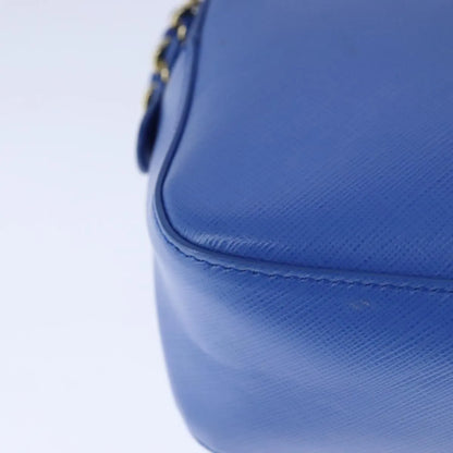 Salvatore Ferragamo Vala Leather, Blue, Leather, Shoulder Bag