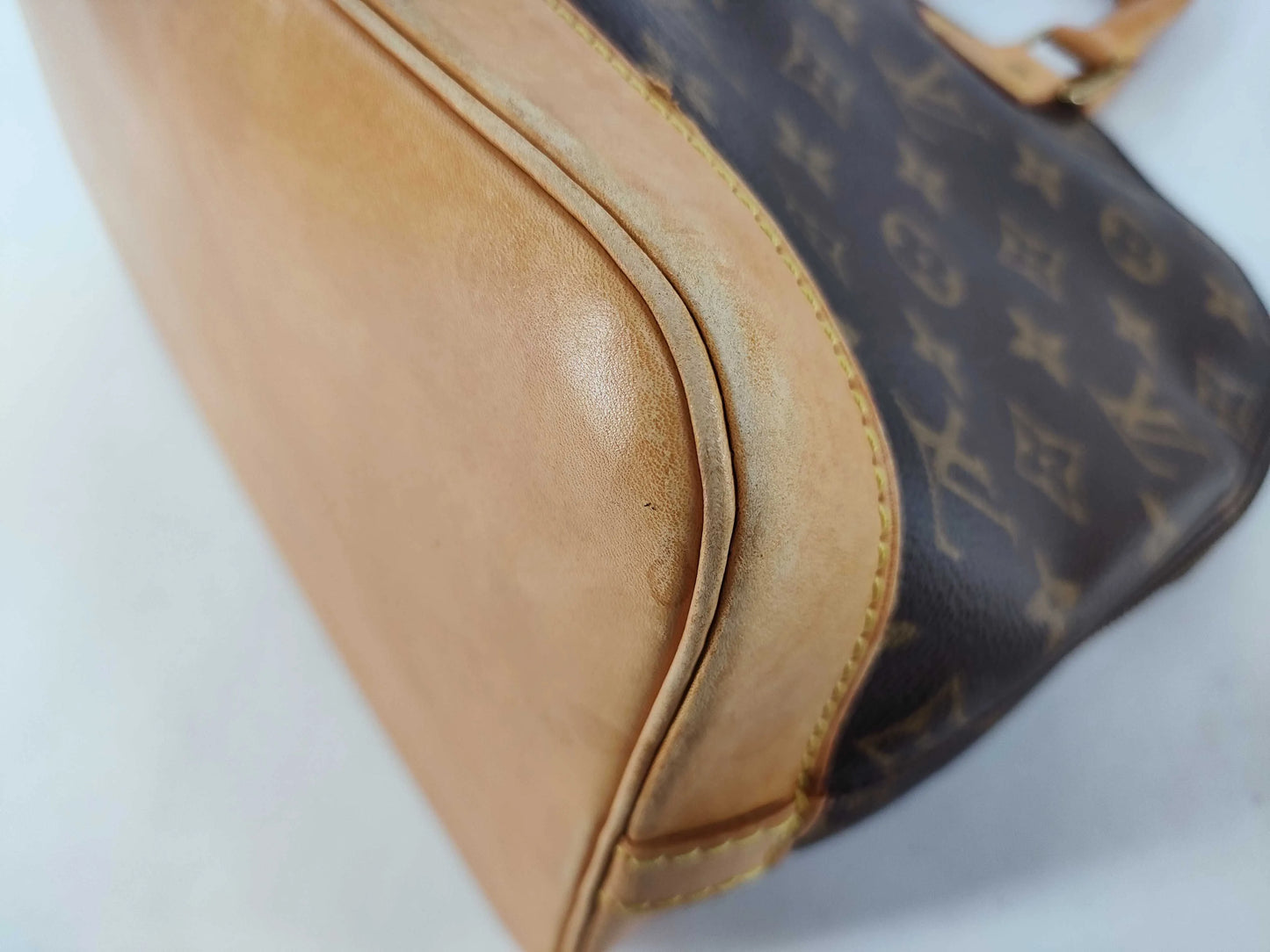 Louis Vuitton Alma Monogram Canvas, Brown, Canvas, Handbag