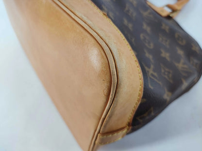 Louis Vuitton Alma Monogram Canvas, Brown, Canvas, Handbag