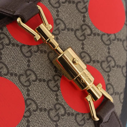 Gucci Jackie 1961 Hobo Studded Printed GG Coated Canvas, Beige, Canvas, Handbag