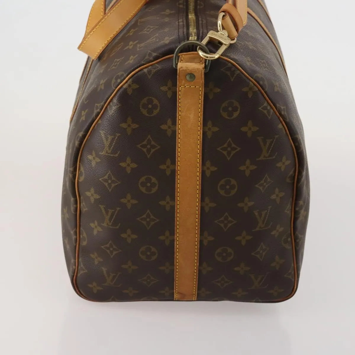 Louis Vuitton Keepall Bandoulière Canvas, Brown, Canvas, Travel Bag